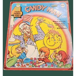 The Candy Man 45 RPM Vinyl Record By Peter Pan Records  Four Favorite Songs  Vin